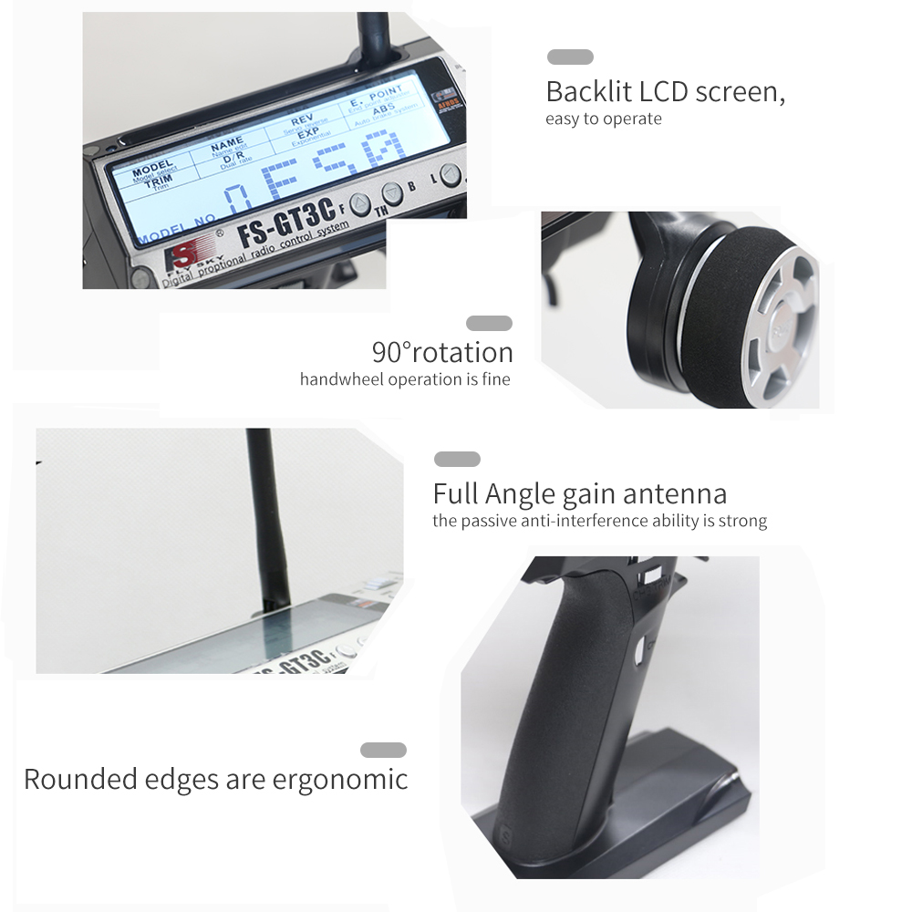 Flysky FS-GT3C 2.4Ghz 3CH Remo - огляд і ціна Radio Transmitter 2.4Ghz