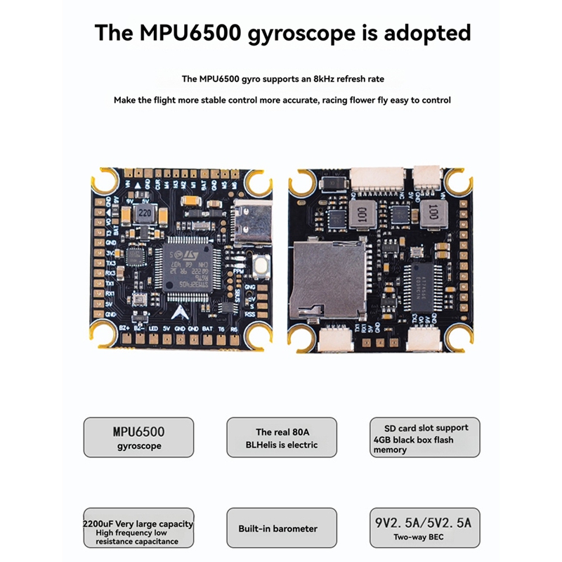 80A+F405/F722 STACK for 13inch - огляд і ціна F405 Flight Controller