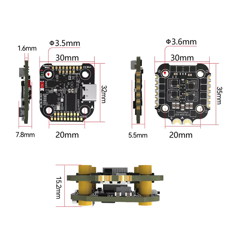 SpeedyBee F4 MINI Flight Contr - огляд і ціна F405 Flight Controller