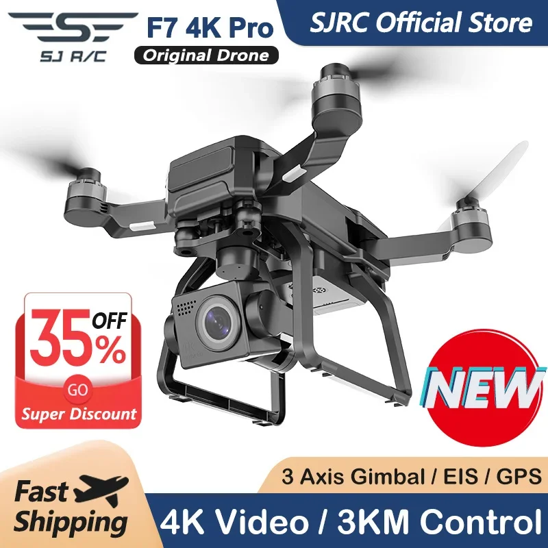 SJRC F7 4K PRO Camera Drone GP - огляд і ціна Drone Gimbal