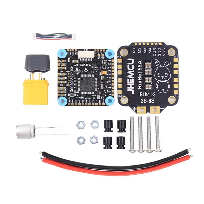JHEMCU F722 Stack 55A GF30F722 - огляд і ціна F722 Flight Controller