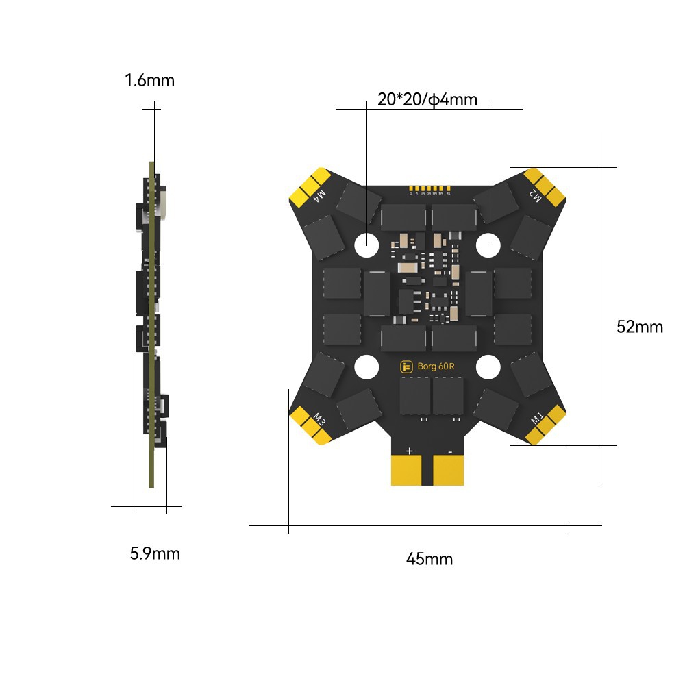 iFlight Borg Mini H7 (ICM42688 - огляд і ціна Drone Antenna