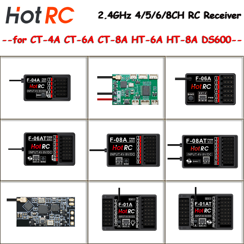 HOTRC 2.4Ghz Receivers F-01A F - огляд і ціна Radio Transmitter 2.4Ghz