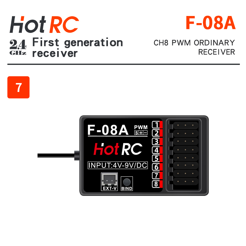 HOTRC 2.4Ghz Receivers F-01A F - огляд і ціна Radio Transmitter 2.4Ghz